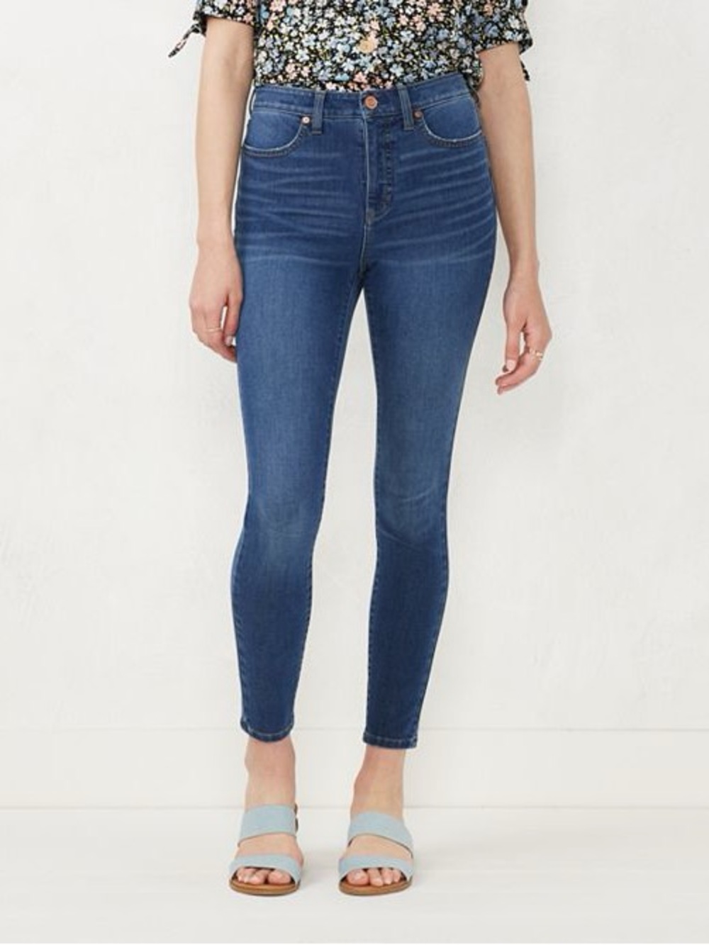 LC Lauren Conrad Feel Good High-Waist Super Skinny Jeans – Size 12